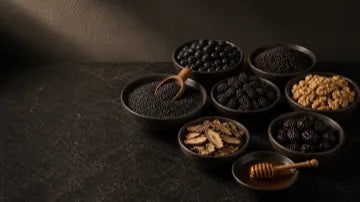 Eight featured Black Sesame Balls ingredients